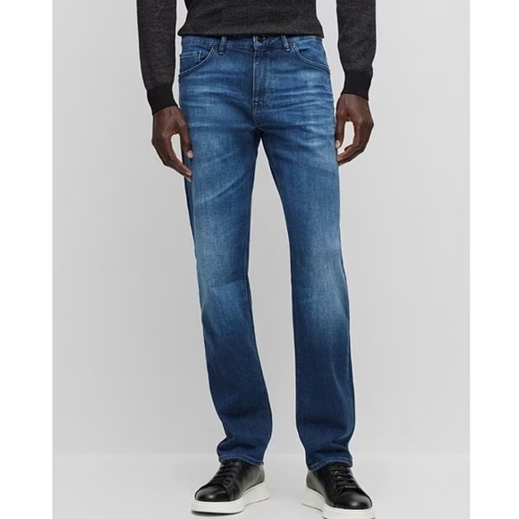 Hugo Boss Regular Fit Stretch Denim Jeans - Picture 10 of 11
